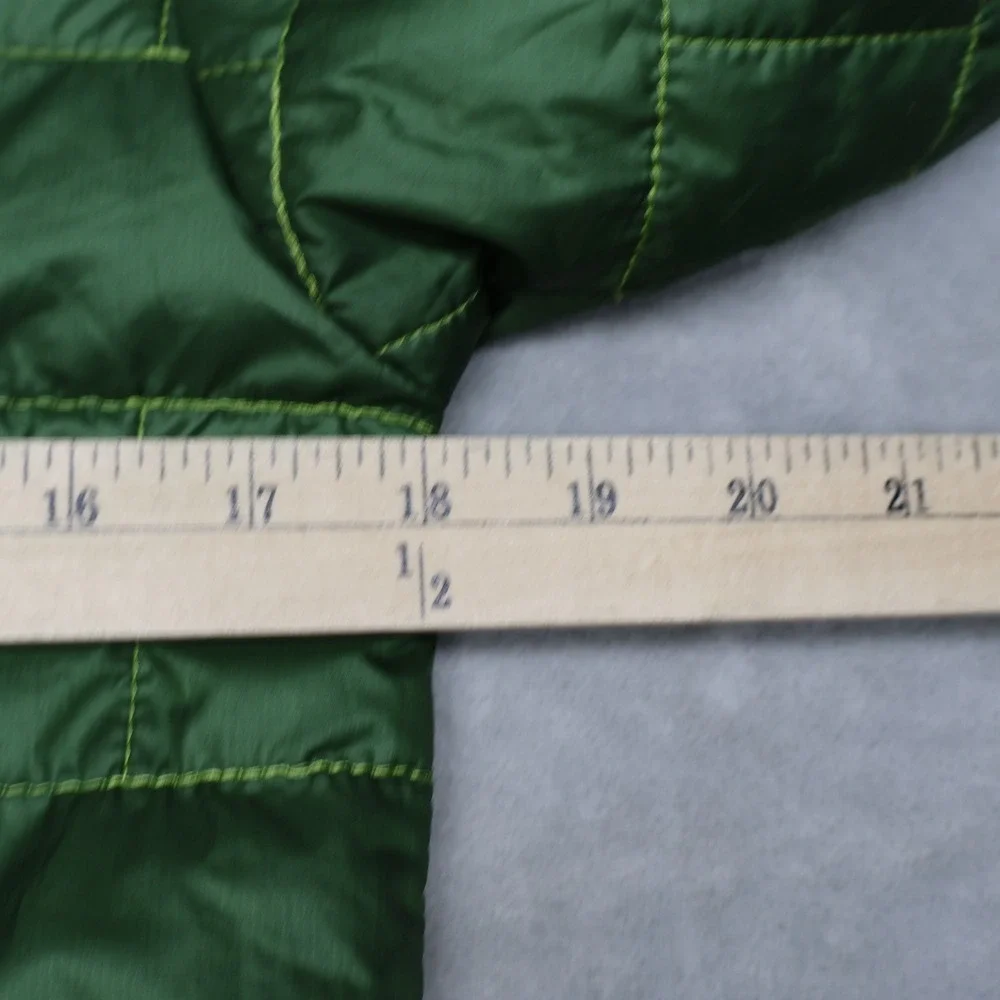 Patagonia Jacket Boys XL 14 Green Nano Puff Brick Quilt Insulated Full Zip Light